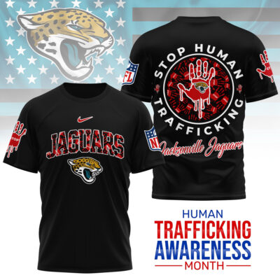 Jacksonville Jaguars | Premium NFL Slavery and Human Trafficking Prevention 3D Shirt