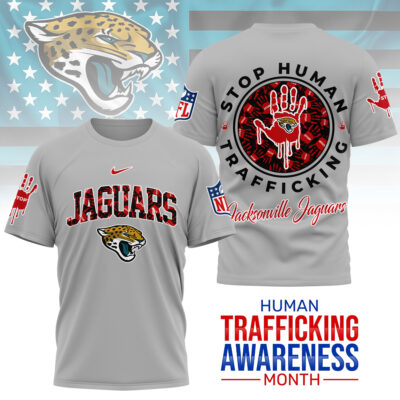 Jacksonville Jaguars | Premium NFL Slavery and Human Trafficking Prevention 3D Shirt