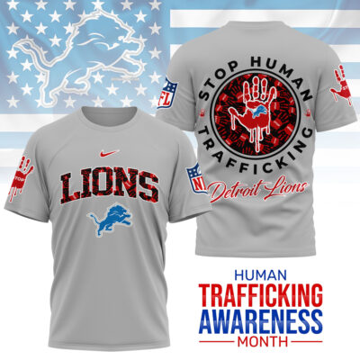 Detroit Lions | Premium NFL Slavery and Human Trafficking Prevention 3D Shirt
