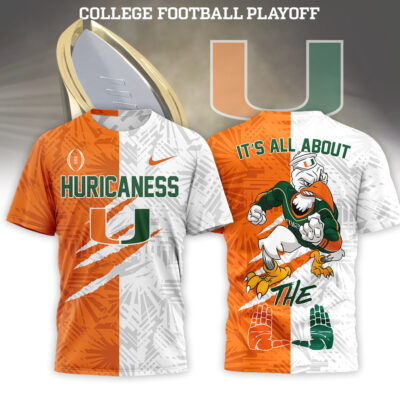 Miami Hurricanes | Premium 2026 Playoff National Championship Split Color - White - Orange