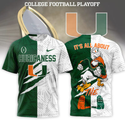 Miami Hurricanes | Premium 2026 Playoff National Championship Split Color - White - Green