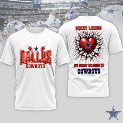 Dallas Cowboys | Premium NFL Valentine's Day 3D Shirt
