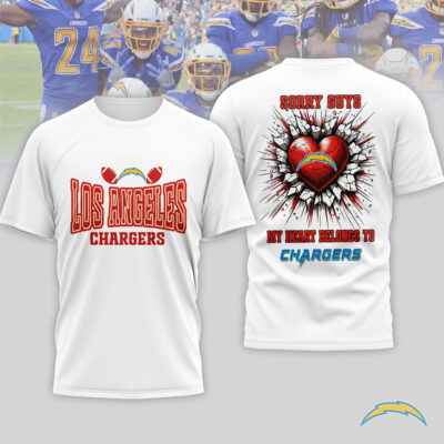 Los Angeles Chargers | Premium NFL Valentine's Day 3D Shirt