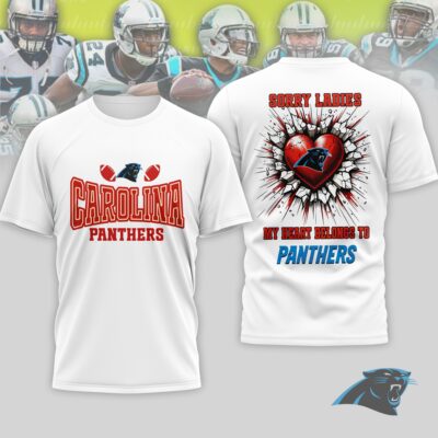 Carolina Panthers | Premium NFL Valentine's Day 3D Shirt
