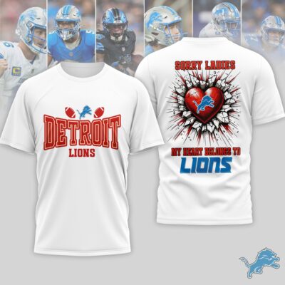 Detroit Lions | Premium NFL Valentine's Day 3D Shirt