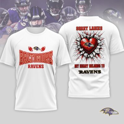 Baltimore Ravens | Premium NFL Valentine's Day 3D Shirt