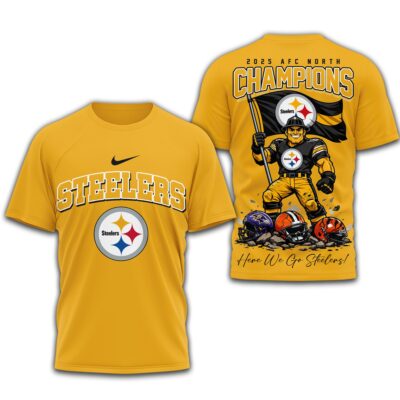 Pittsburgh Steelers | Premium NFL AFC North Champions 3D Shirt