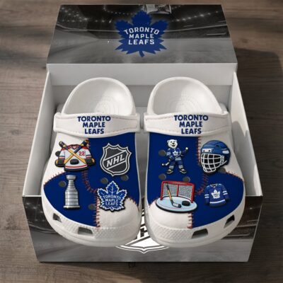 Toronto Maple Leafs | PREMIUM NHL CLOGS WITH CHARMS
