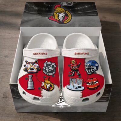 Ottawa Senators | PREMIUM NHL CLOGS WITH CHARMS - 4.5 Men/6 Women