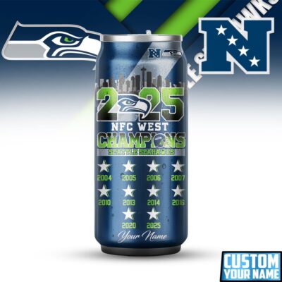 Seattle Seahawks | Premium NFL NFC West Champions Super Bowl Can Tumbler