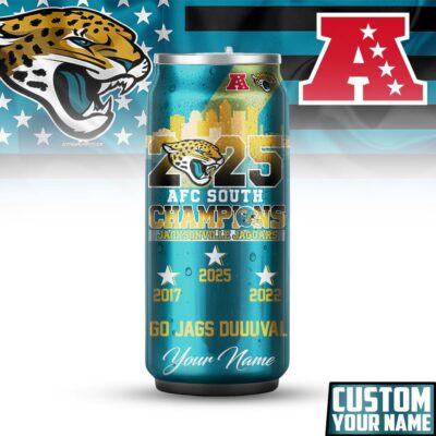 Jacksonville Jaguars | Premium NFL AFC South Champions Super Bowl Can Tumbler