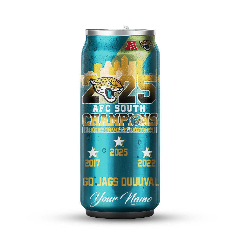 Jacksonville Jaguars | Premium NFL AFC South Champions Super Bowl Can Tumbler - Image 2
