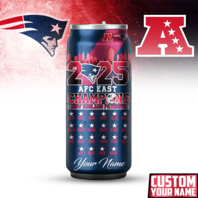 New England Patriots | Premium NFL AFC East Champions Super Bowl Can Tumbler
