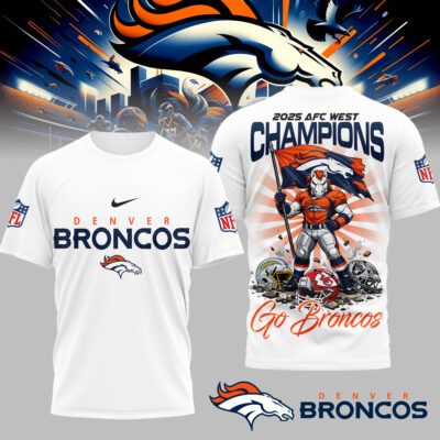Denver Broncos | Premium NFL AFC West Champions Super Bowl 3D Shirt
