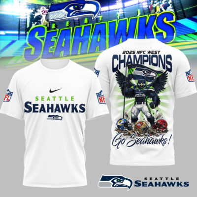 Seattle Seahawks | Premium NFL NFC West Champions Super Bowl 3D Shirt