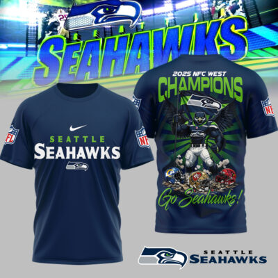 Seattle Seahawks | Premium NFL NFC West Champions Super Bowl 3D Shirt
