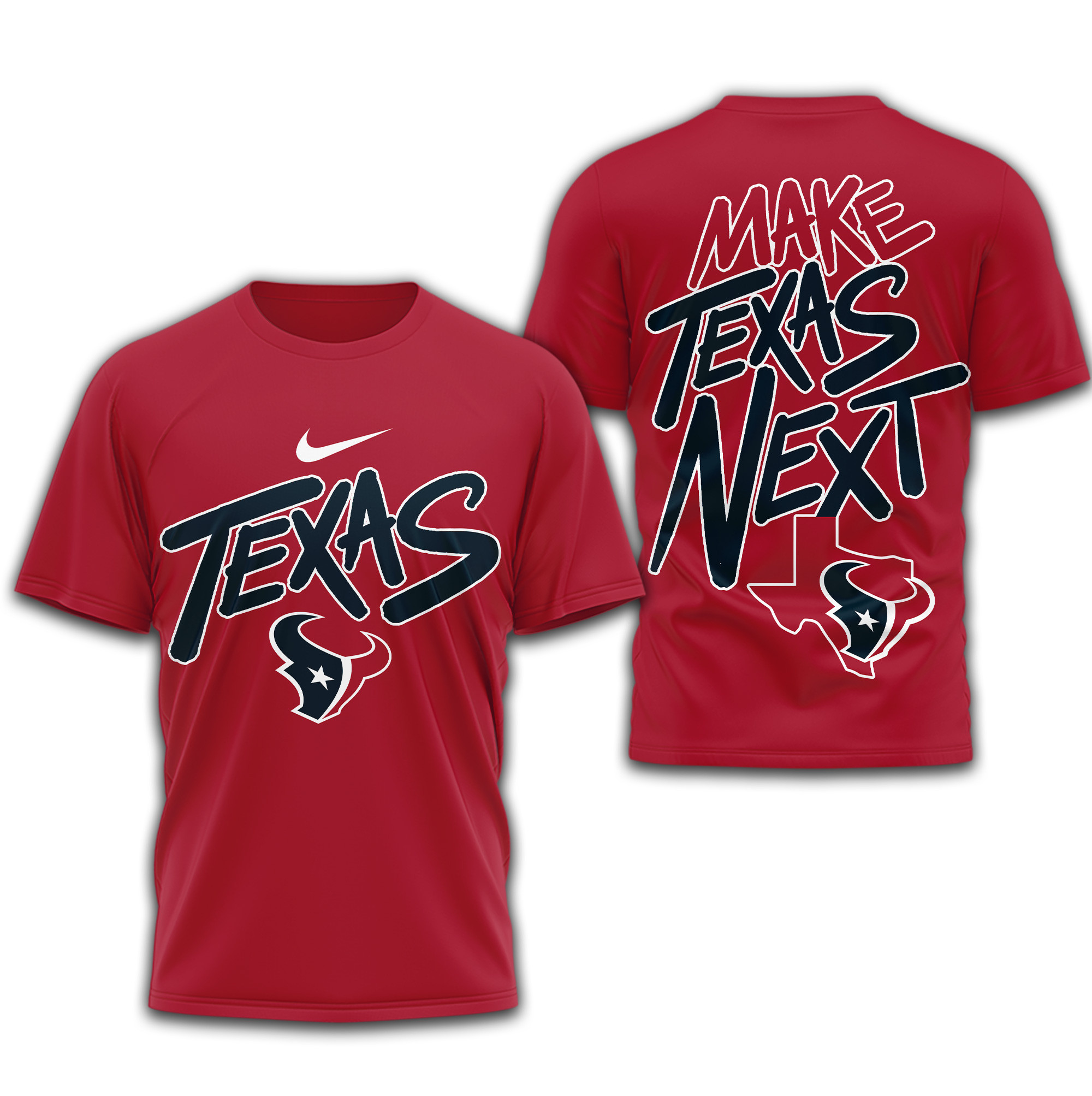 Houston Texans | Premium NFL Make Texas Next 3D Shirt - Image 3