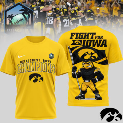 Iowa Hawkeyes | Premium NCAA RELIAQUEST BOWL CHAMPIONS 3D Shirt