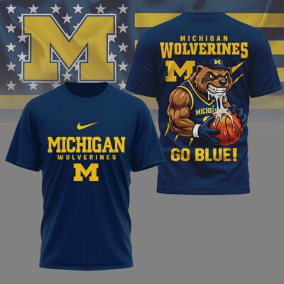 Michigan Wolverines | Premium NCAA GameDay Basketball 3D Shirt