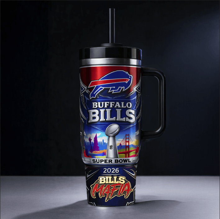 Super Bowl LX - Buffalo Bills | Premium Tumbler 40oz - Image 2