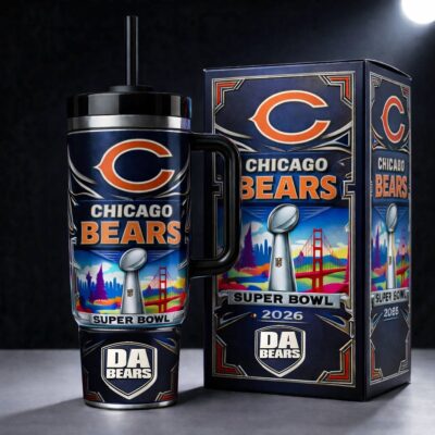 Super Bowl LX - Chicago Bears | Premium Tumbler 40oz