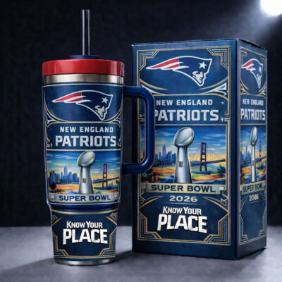 Super Bowl LX - New England Patriots | Premium Tumbler 40oz