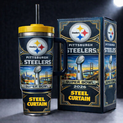 Super Bowl LX - Pittsburgh Steelers | Premium Tumbler 40oz - Default Title