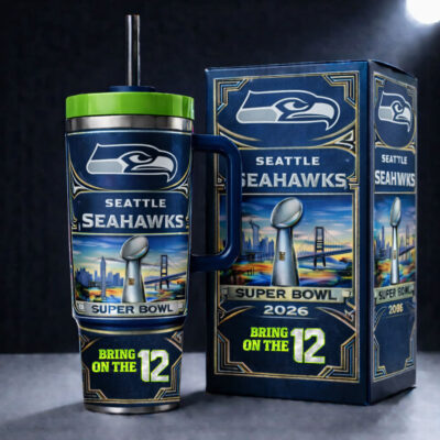 Super Bowl LX - Seattle Seahawks | Premium Tumbler 40oz