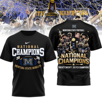 Montana State Bobcats | Premium NCAA 2026 National Champions 3D Shirt
