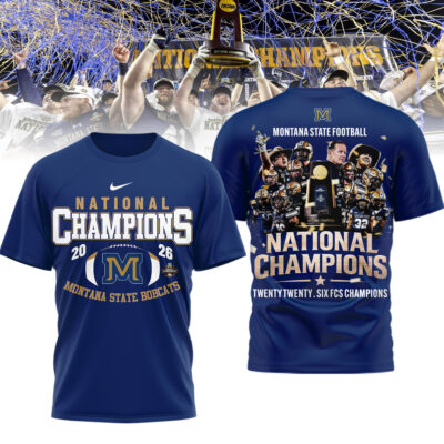 Montana State Bobcats | Premium NCAA 2026 National Champions 3D Shirt