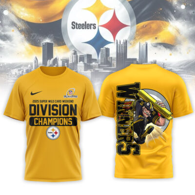 Pittsburgh Steelers | Premium NFL Wild Card Weekend 3D Shirt - Yellow