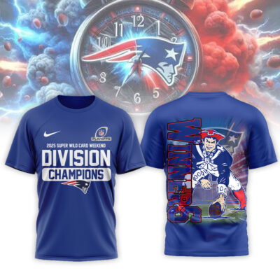 New England Patriots | Premium NFL Wild Card Weekend 3D Shirt - Blue