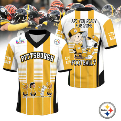 San Francisco 49ers | Premium Super Bowl x Peanut V-neck Baseball Jersey - L