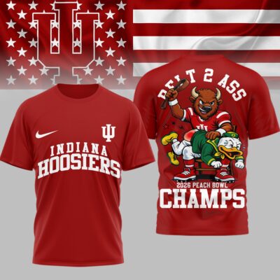 Indiana Hoosiers | PREMIUM NCAA 2026 PEACH BOWL 3D SHIRT