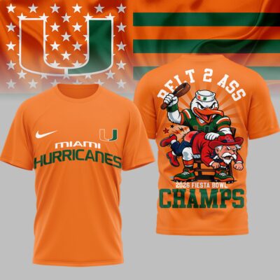 Miami Hurricanes | PREMIUM NCAA 2026 FIESTA BOWL 3D SHIRT