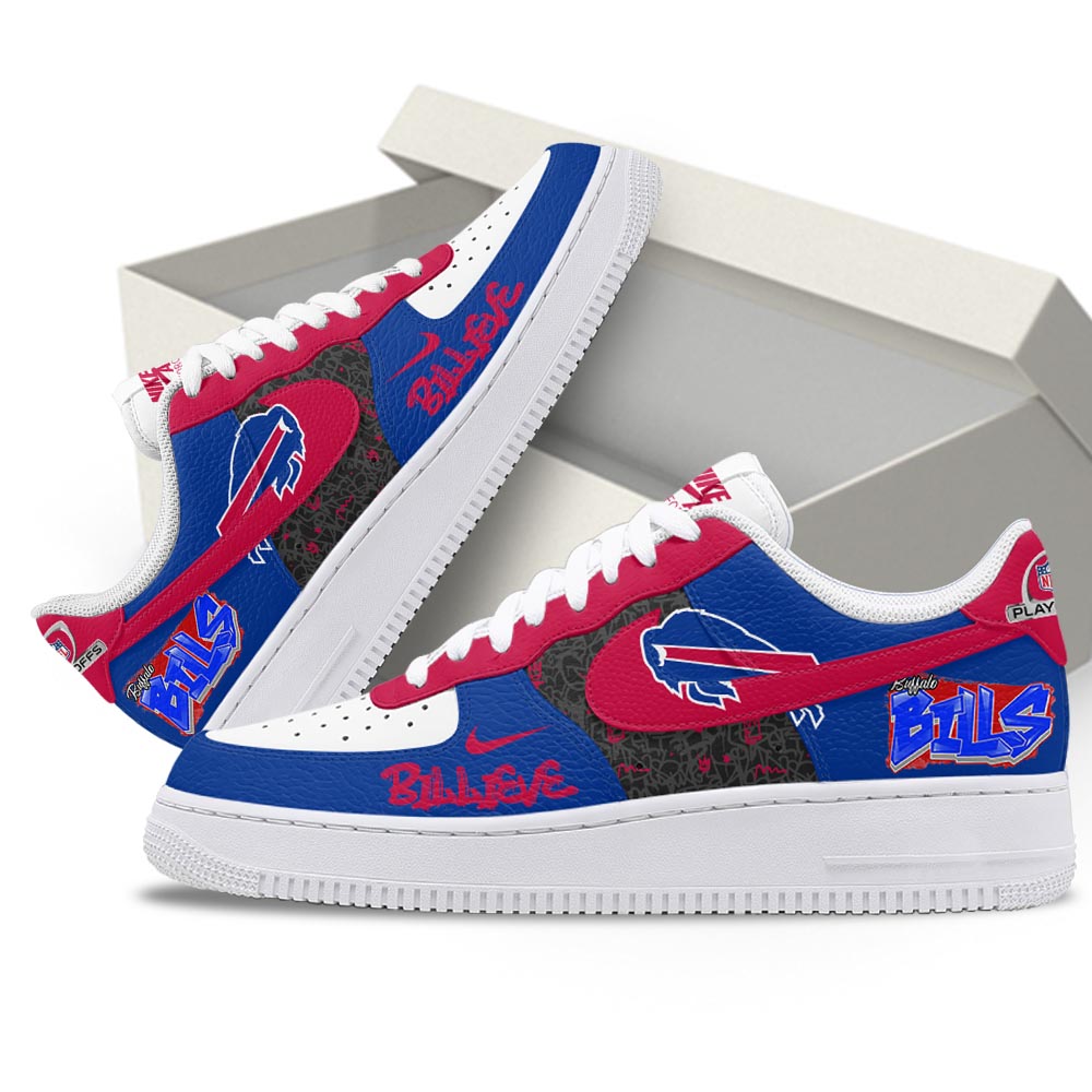 Buffalo Bills | Premium NFL Playoffs 2025-26 AF1 Shoes - Image 3