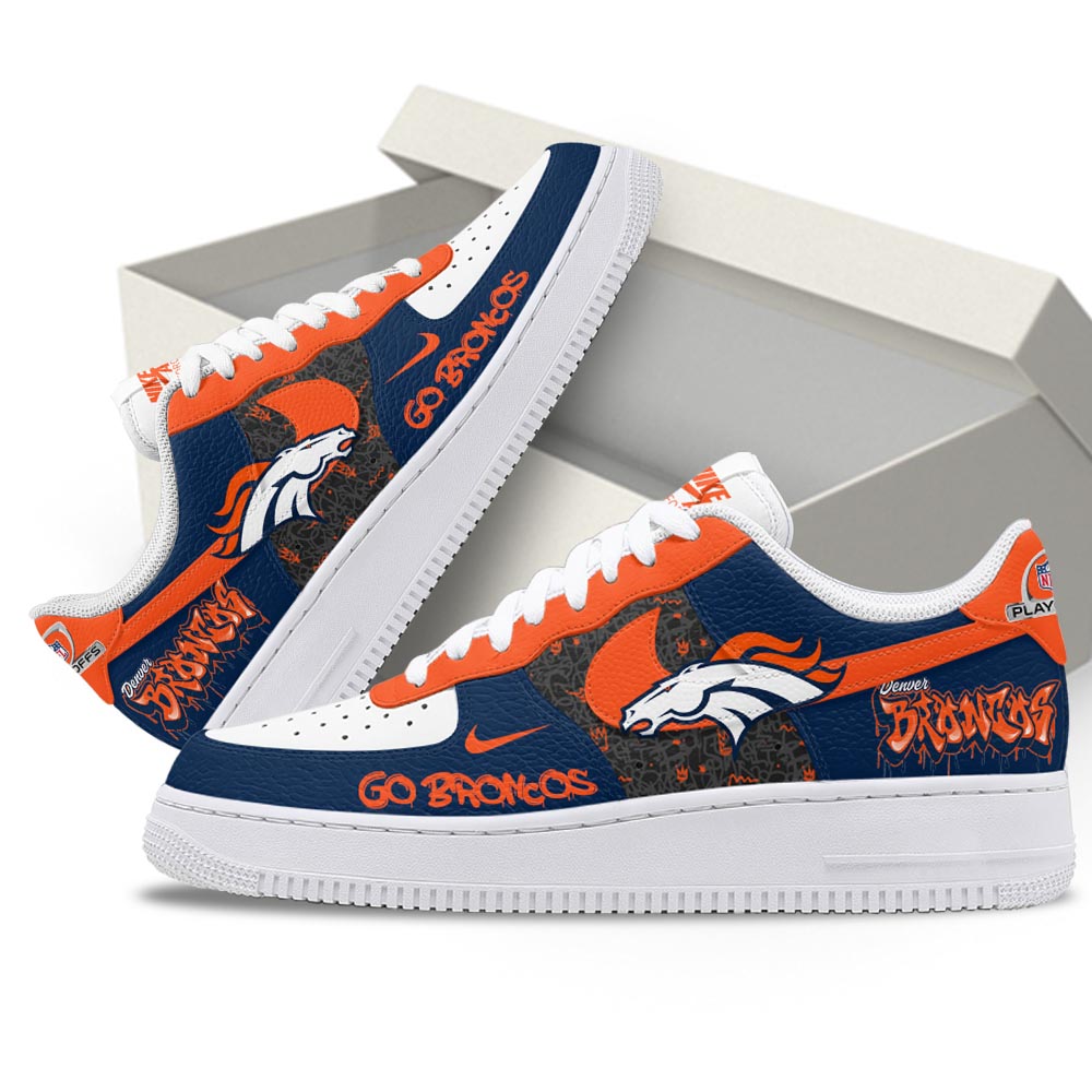 Denver Broncos | Premium NFL Playoffs 2025-26 AF1 Shoes - Image 3