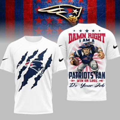 New England Patriots | Premium NFL Go Pats 3D Shirt