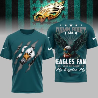 Philadelphia Eagles | Premium NFL Fly Eagles Fly 3D Shirt