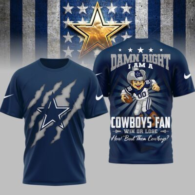 Dallas Cowboys | Premium NFL Go Cowboys 3D Shirt