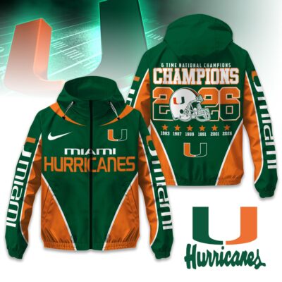 Miami Hurricanes | Premium NCAA National Champions Windbreaker Jacket