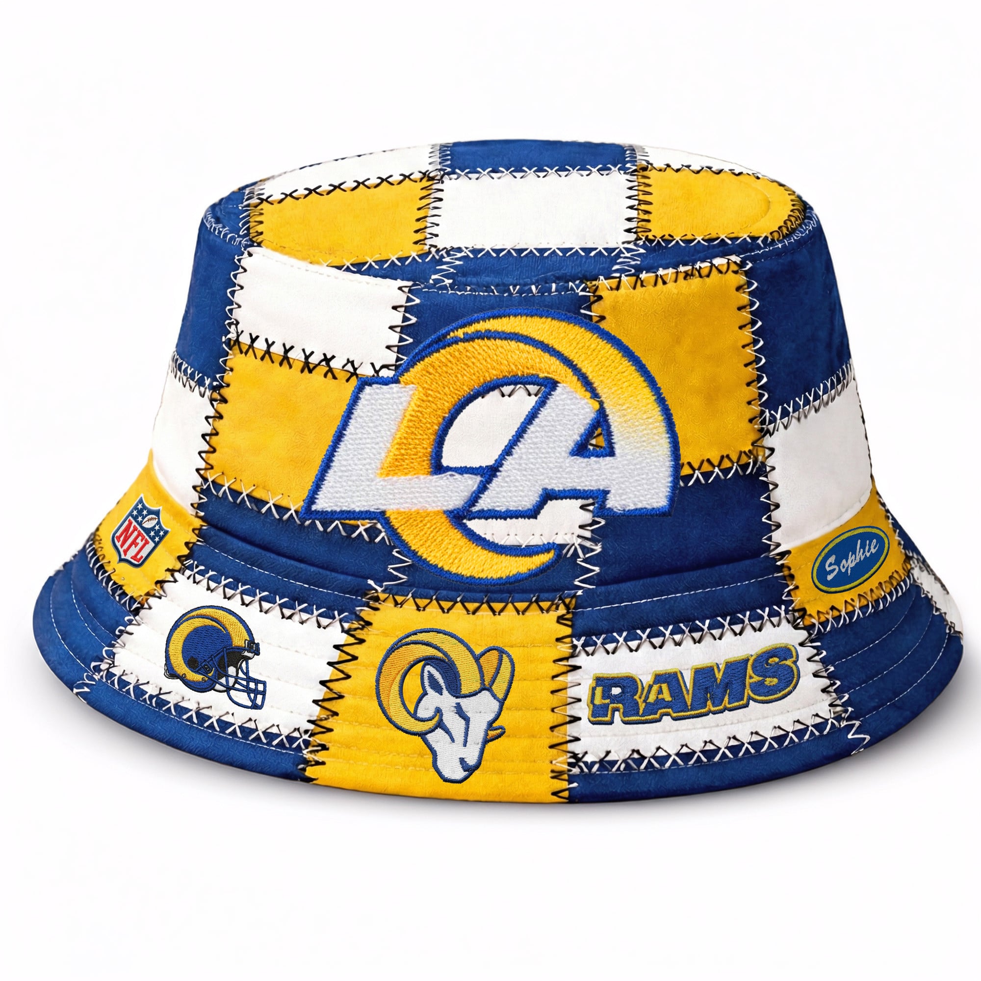 Los Angeles Rams | Premium NFL Pride Bucket Hat - Image 2