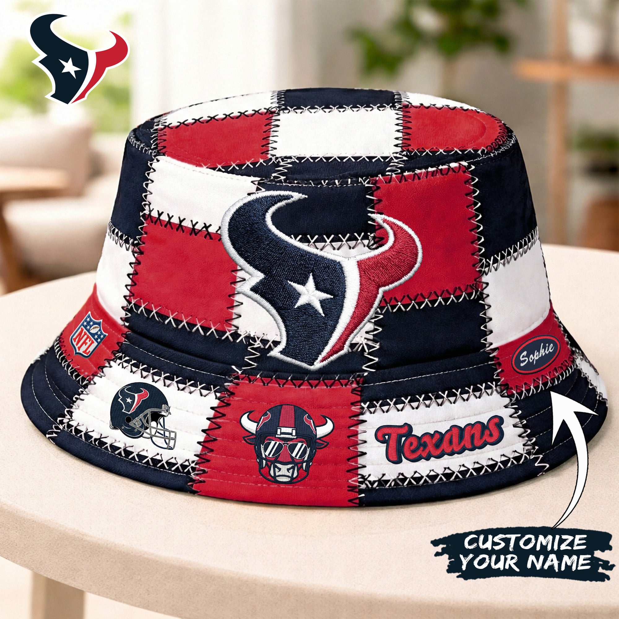 Houston Texans | Premium NFL Pride Bucket Hat