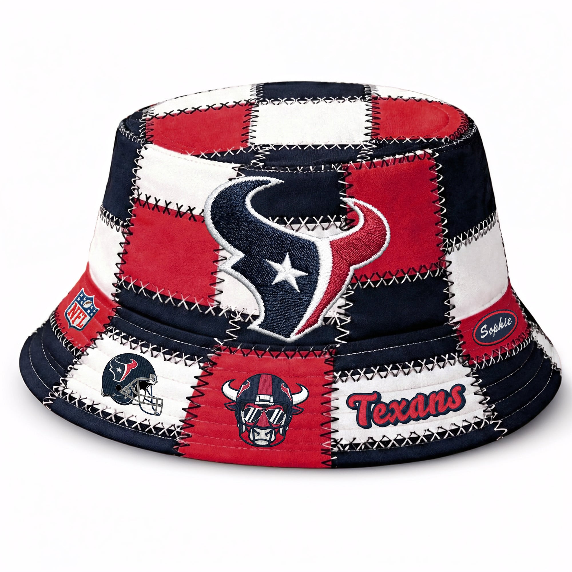 Houston Texans | Premium NFL Pride Bucket Hat - Image 2