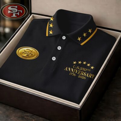 San Francisco 49ers | Premium NFL US 250th Anniversary 3D Polo Shirt