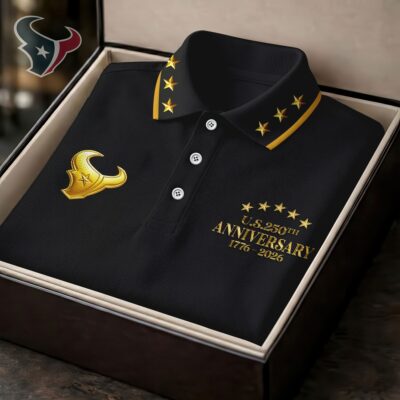 Houston Texans | Premium NFL US 250th Anniversary 3D Polo Shirt