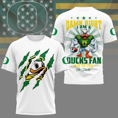 Oregon Ducks | Premium NCAA Go Ducks 3D Shirt