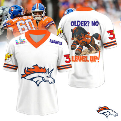 Denver Broncos | Premium Super Bowl x Pokemon 30th Anniversary V-neck Baseball Jersey HY - XL