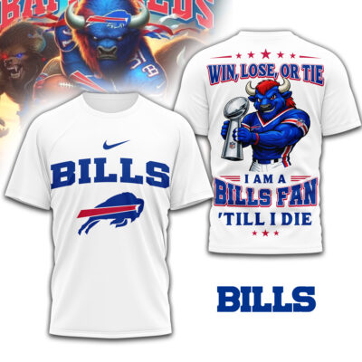 Buffalo Bills | Premium NFL Football Fan Till I Die 3D Shirt