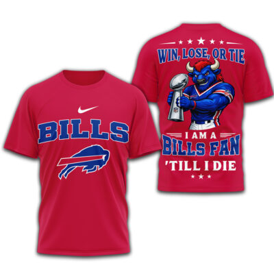 Buffalo Bills | Premium NFL Football Fan Till I Die 3D Shirt